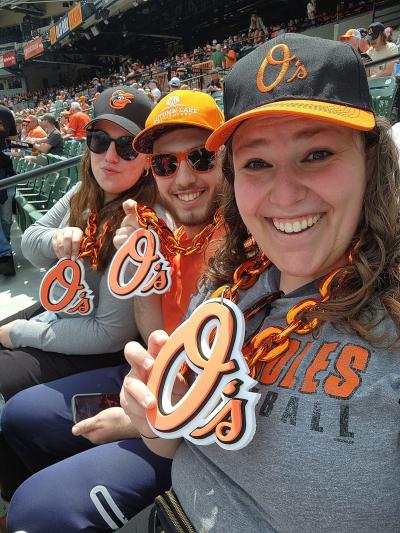 Oriole Park at Camden Yards upper deck bought out by Autumn Lake